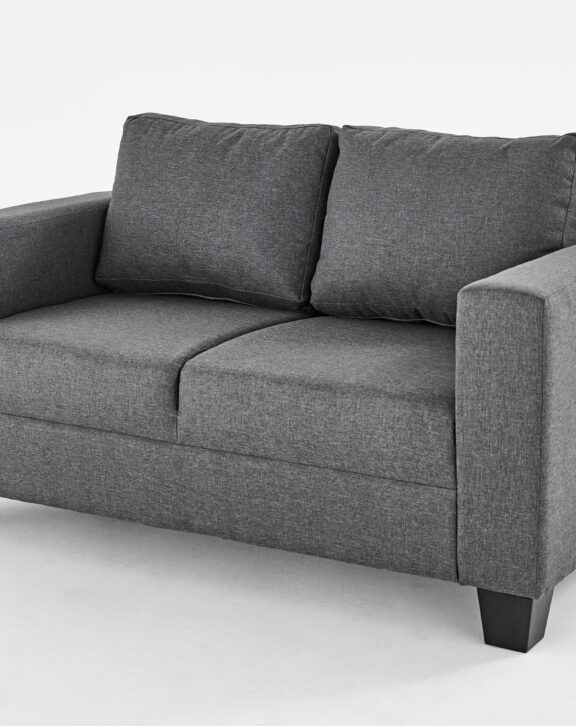 2 Seater Victoria Grey Fabric Sofa