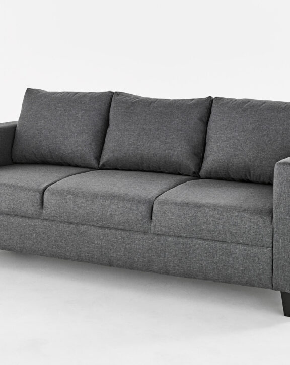 3 Seater Victoria Grey Fabric Sofa