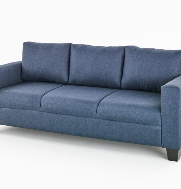 3 Seater Victoria Navy Fabric Sofa