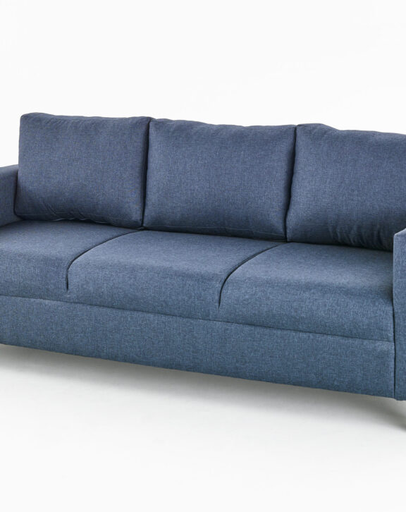 3 Seater Victoria Navy Fabric Sofa