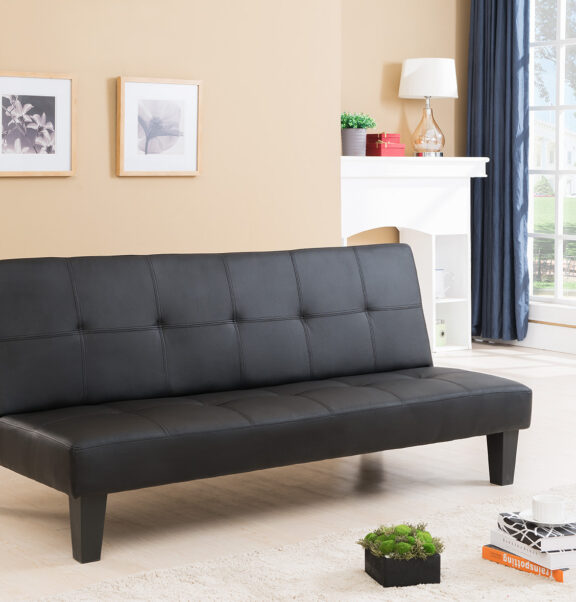Comfy Sofa Bed Black / Brown