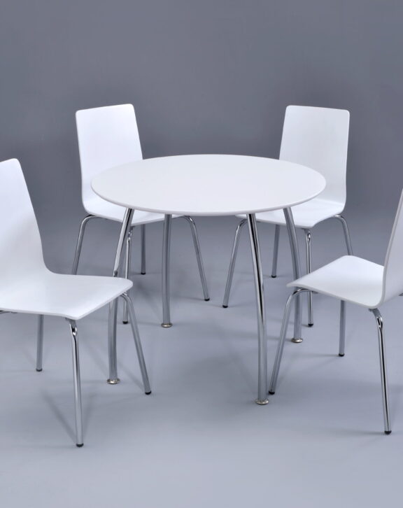 Dove Round Set - Table & 4 Chairs