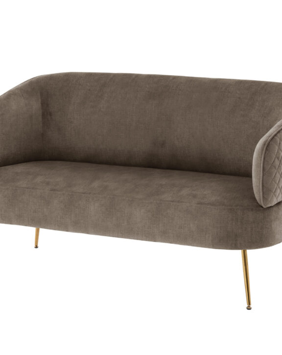 Exquisite Mink Velvet 2 seater