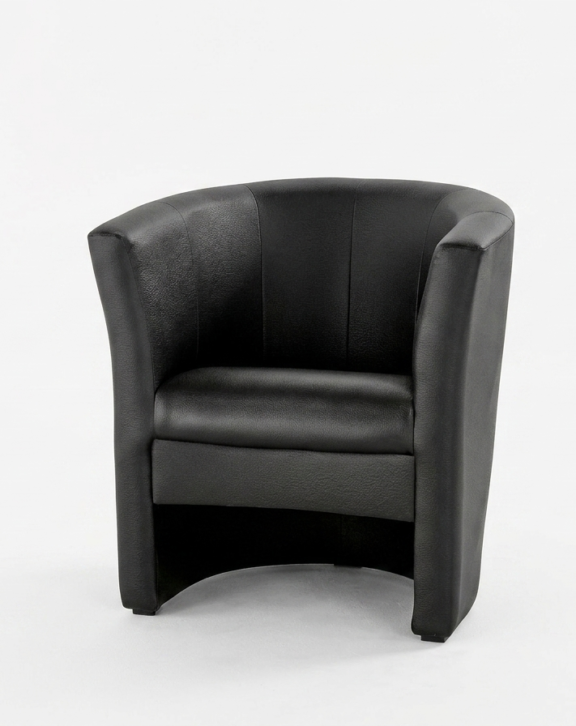 Tub Chair Black PU