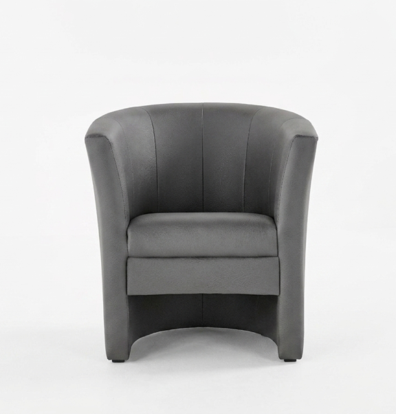 Tub Chair Grey PU