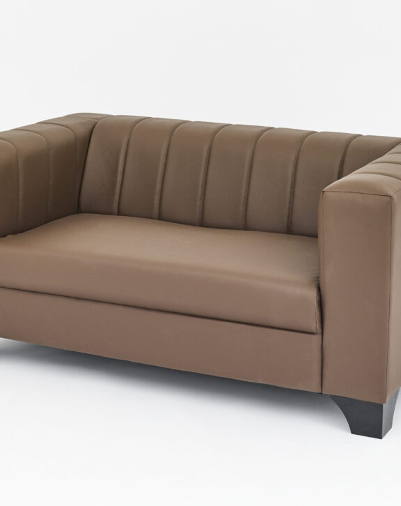 2 Seater Grace Broun PVC Sofa