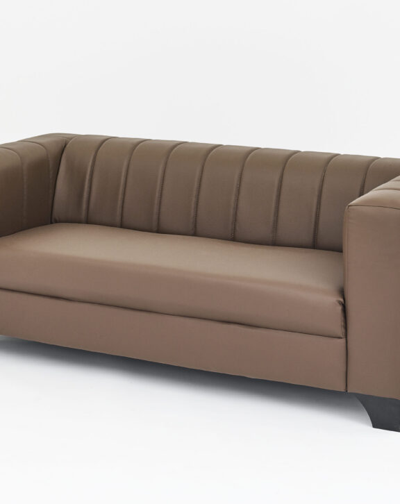 3 Seater Grace Broun PVC Sofa