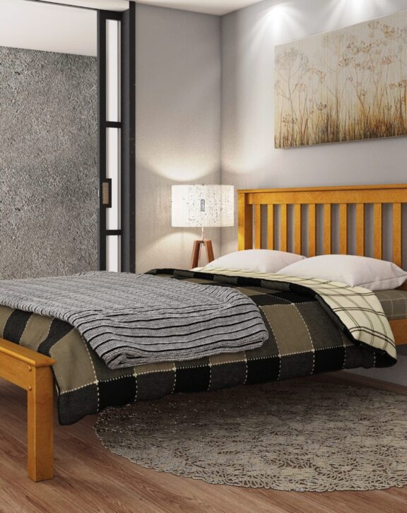Mission Wooden double 4ft/4.6ft
