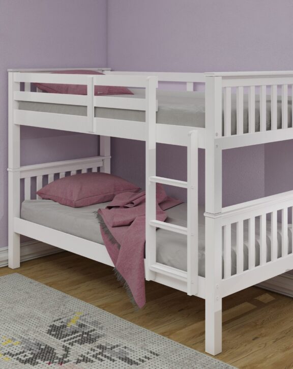 Missons White Wooden Bunk Bed