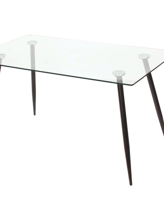 Parma Glass Table + 4 Milan Chairs