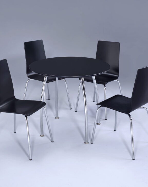 Raven Round Set - Table & 4 Chairs