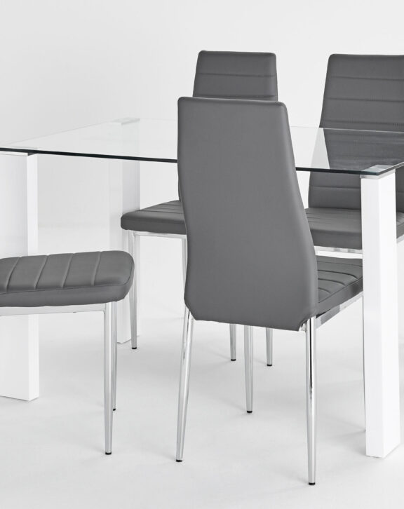 Savona Table + Torino Grey Chairs