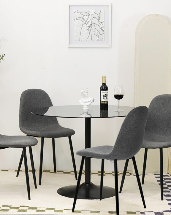 Scarlet Smoked 100cm Table
