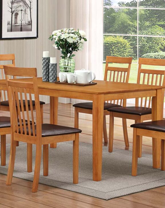 Sheker PVC Large Dining Set - Table & 6 Chairs